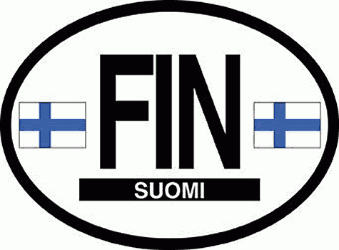 Oval Reflective Decal - Finland Country of Origin